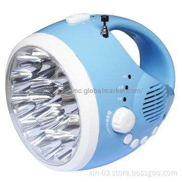 Portable outdoor LED camping lighting flashlight torch light radio